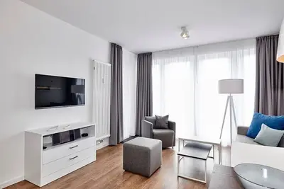 Image de Tolles Apartment Nahe Nordsee mit SĂĽdterrasse Inkl. Schwimmbad- & Saunanutzung
