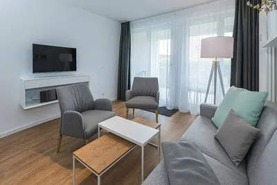 Image de Tolles Apartment, Strandnah, mit Terrasse, Parkplatz, Schwimmbad- & Saunanutzung
