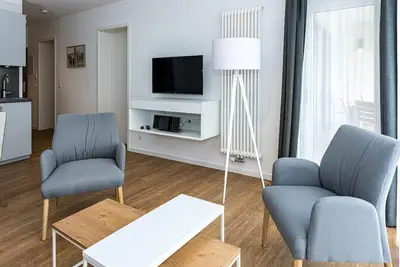 Image de Apartment Nahe der Nordsee mit Terrasse, Parkplatz, Schwimmbad- & Saunanutzung