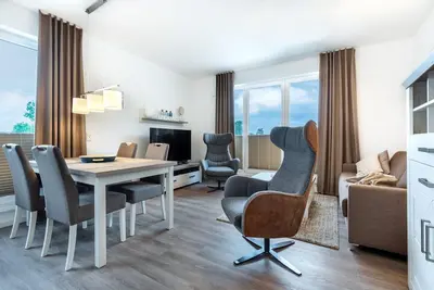 Image de Stilvolles, Strandnahes Familienapartment für 6 Personen mit Toller Dachterrasse