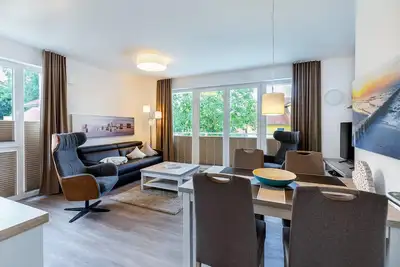 Image de Liebevoll Eingerichtetes Apartment mit Tollem, Sonnigem Balkon in Strandnähe
