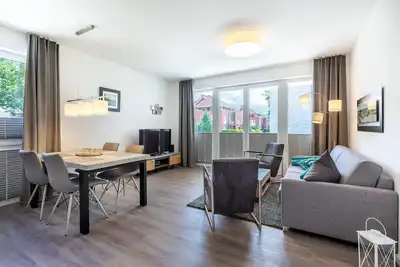Image de Tolles Familienapartment mit Sonniger Terrasse und Zwei Bädern in Strandnähe