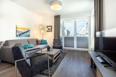 Image de Hochwertiges Familienapartment mit Balkon und Strandkorb - Saunabereich im Haus!