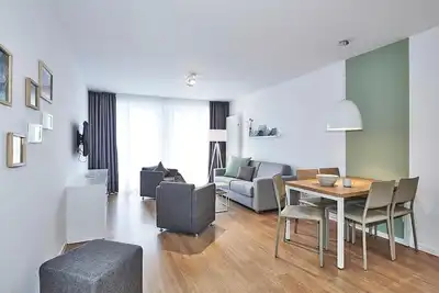 Image de Tolles Apartment nah der Nordsee mit Westbalkon Inkl. Schwimmbad- & Saunanutzung