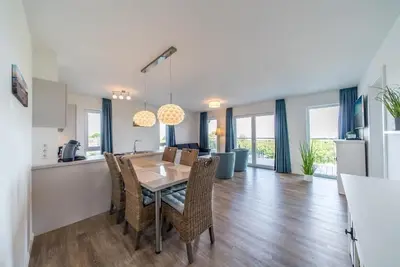 Image de Premiumapartment in Toller Lage am Deich mit Sauna, GroĂźem Balkon und Meerblick