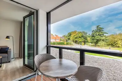 Image de Schickes, Strandnahes Studioapartment am Park mit Großem Spa-bereich im Haus!