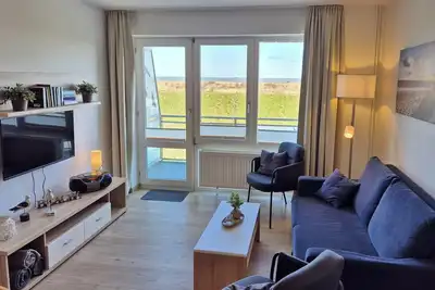 Image de Tolles Maisonette-apartment mit Meerblick und Balkon in Deichlage an der Nordsee