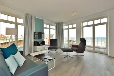 Image de Tolles Apartment an der Nordsee mit Direktem Meerblick, Balkon und Strandkorb!