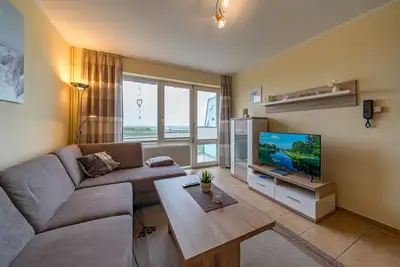 Image de GemĂĽtliches Maisonette-ferienapartment mit Meerblick und Balkon an der Nordsee