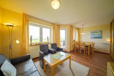 Image de Strandnahe, Lichtdurchflutete Ferienwohnung an der Nordsee mit Meerblick u. Wlan