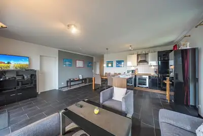 Image de Tolles Ferienapartment an der Nordsee mit Meerblick, Balkon, Sauna und Hot-tub
