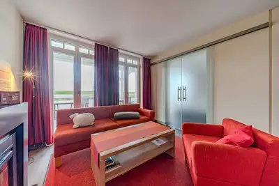 Image de Schöne Ferienwohnung mit Sauna und Tollem, Großem Balkon mit Blick zum Deich