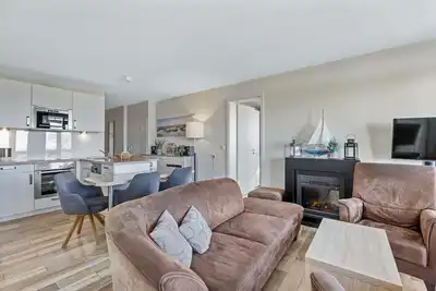 Image de Tolle Ferienwohnung in Strandnähe mit Sauna, Strandkorb u. Balkon mit Meerblick