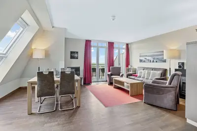 Image de Tolle, Ruhige Ferienwohnung in Strandnähe mit Sauna, Meerblick und Zwei Balkonen