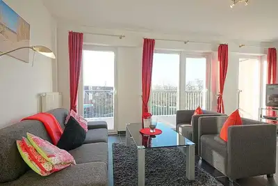 Image de Hochwertiges Ferienapartment an der Nordsee mit Balkon, Sauna und Whirlbadewanne