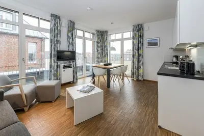 Image de Haustierfreie Ferienwohnung mit Sonnigem SĂĽd-balkon - 100 m zum Nordseestrand!