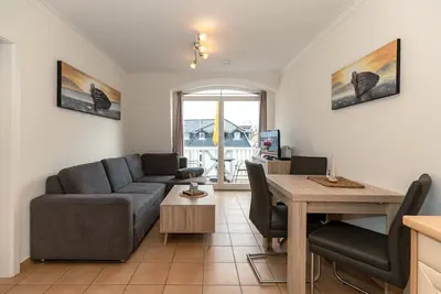 Image de Apartment mit Südbalkon - Saunabereich Inklusive und nur 100 m zum Ostseestrand!