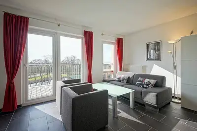 Image de Tolles Ferienapartment an der Nordsee mit SĂĽdbalkon, Sauna und Whirlbadewanne