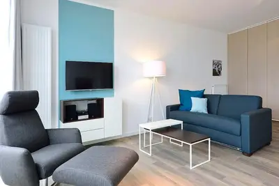 Image de Top Ferienapartment an der Nordsee mit Direktem Meerblick, Balkon und Strandkorb