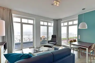 Image de Tolles Eck-apartment Direkt an der Nordsee mit Großartigem Meerblick und Balkon!