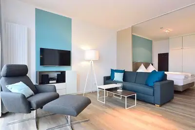 Image de Tolles Apartment am Nordseestrand mit Direktem Meerblick, Balkon und Strandkorb!