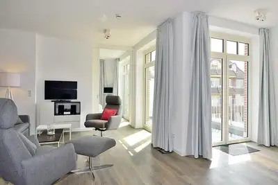 Image de Hochwertiges Apartment am Nordseestrand mit Sonnigen Süd-balkonen und Strandkorb