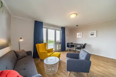 Image de Family-friendly vacation apartment close to the beach with balcony and North Sea view
