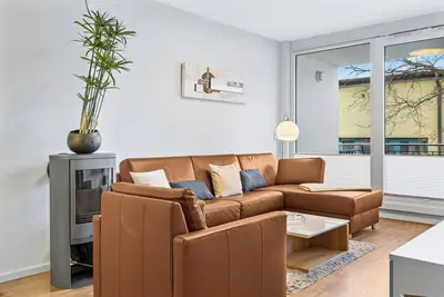 Image de Schönes Ferienapartment mit Balkon, Fußbodenheizung & nur 150 m zum Ostseestrand