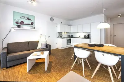 Image de Barrierearme Ferienwohnung mit Zwei Sonnigen Terrassen - nur 100 m zum Strand!