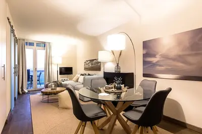 Image de Schönes Nordsee-apartment mit Sauna, Sonnigem Balkon und Wunderschönem Landblick