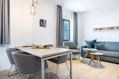 Image de Tolles Apartment in Hafenlage mit Balkon und Freier Nutzung der Saunalandschaft