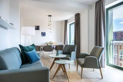 Image de Familien-apartment fĂĽr 5 Personen mit Saunanutzung in Erstklassiger Hafenlage
