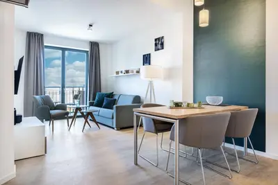 Image de Stylisches Hafenapartment mit Balkon, Wlan, Saunanutzung und Tollem Hafenblick