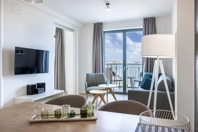Image de Modernes Apartment mit Saunanutzung, Balkon und Blick in den Hafen von Wismar
