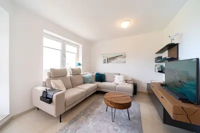 Image de Strandnahe, Behagliche Maisonette-ferienwohnung in Deichlage mit Balkon zum Meer