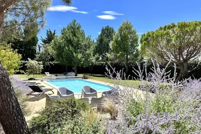 Image de Maison de charme Les Megarines 1 classée 4*, piscine privée chauffée