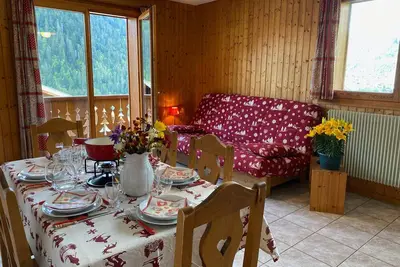 Image de Charmant appartement à Châtel, proche du centre avec Multi Pass été 2024 à 3€/jour/personne