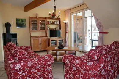 Bernsteinhaus Whg. 6 - Amber house, 850m to the beach, with balcony, Wlan