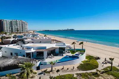 Luxury Oceanfront Home with Pool & Hot Tub - located on Sandy Beach