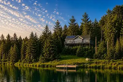 Image de Private Lakefront Off-Grid Chalet | Sauna (Löyly) & Hot Tub w/ Pizza Oven & Bbq
