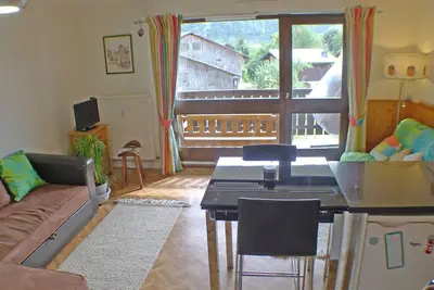 Image de Studio lumineux avec balcon, parking, WiFi et animaux acceptés à Samoëns