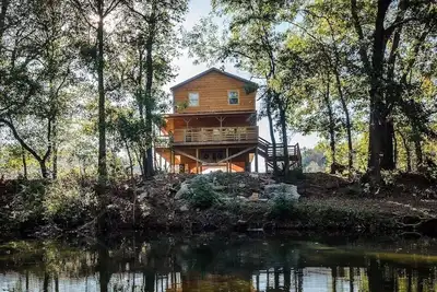 The Highwater Cabin! Right on the banks of the Little Buffalo River!