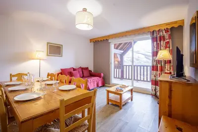Image de Appartement 10 personnes avec balcon à Peyragudes - 3 chambres, navette gratuite, casier skis