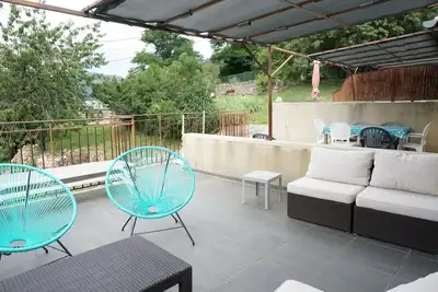 Image de Mas du Vernadel: 5 gites Ă la campagne avec piscine: Gite Cigale: 6 pers. max