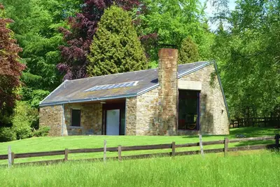 Image de Maison de Vacances à Stoumont avec Vue Forêt