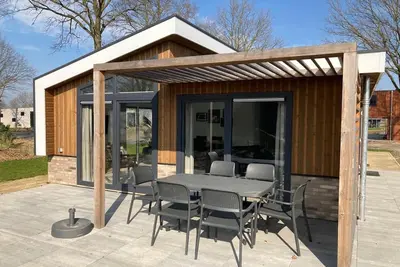 Image de Chalet moderne près d'Efteling, avec micro-ondes