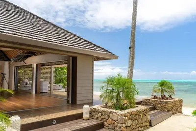Image de Sublime havre de paix en bord de lagon avec plage privée