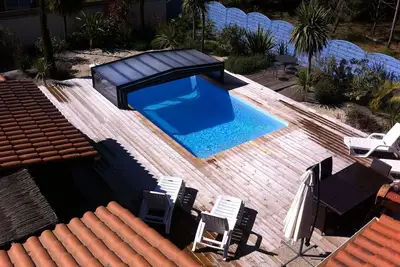 Image de Proche soulac/mer, maison 6 pers, piscine privée couverte chauffée