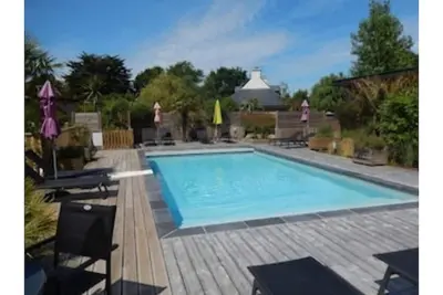 Image de Joli gîte avec piscine à 5 min de la plage, appelé \"Stibiden\"