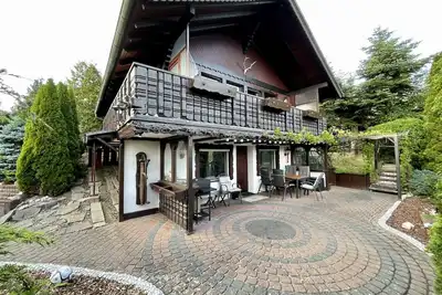 Image de Maison de vacances 'Balke' avec vue sur les montagnes, jardin, terrasse et Wi-Fi.